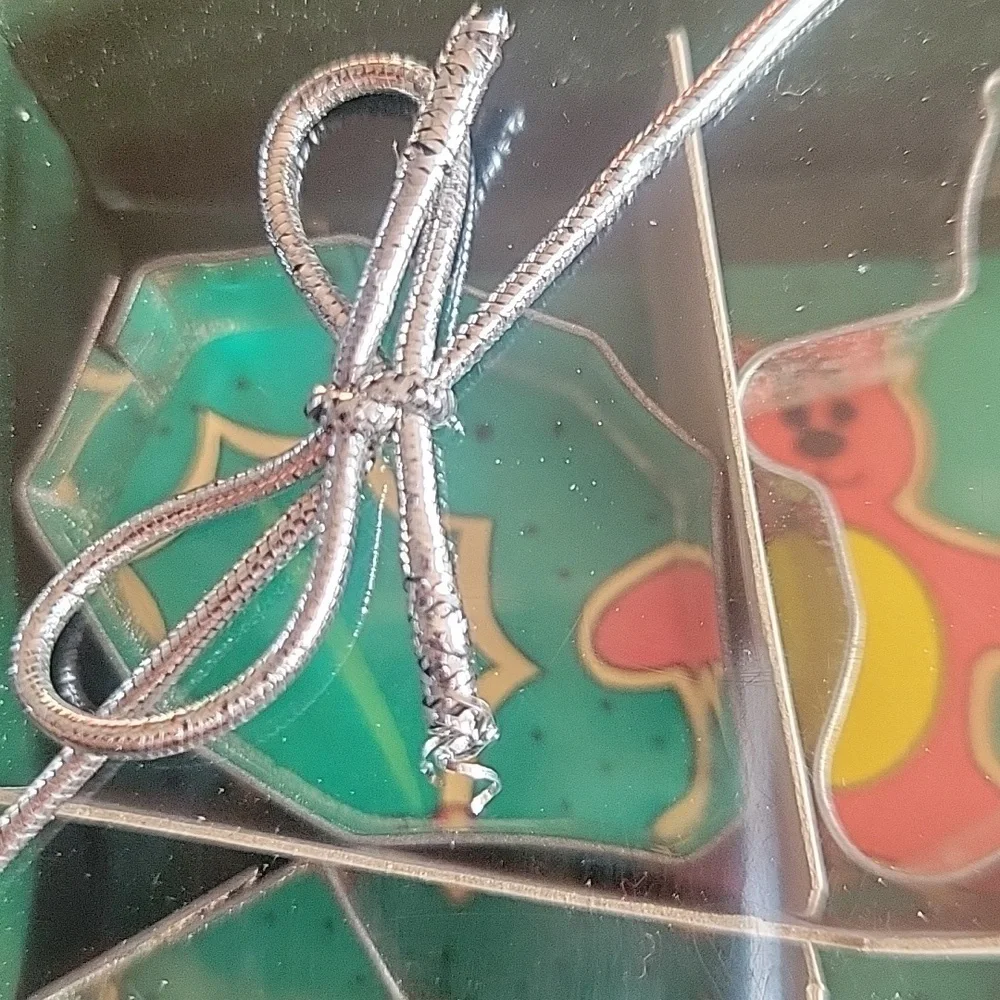 9 Vtg Mini Cookie Cutters Metal Snowman Tree Star Bell Teddy Bear Holly Sock Man